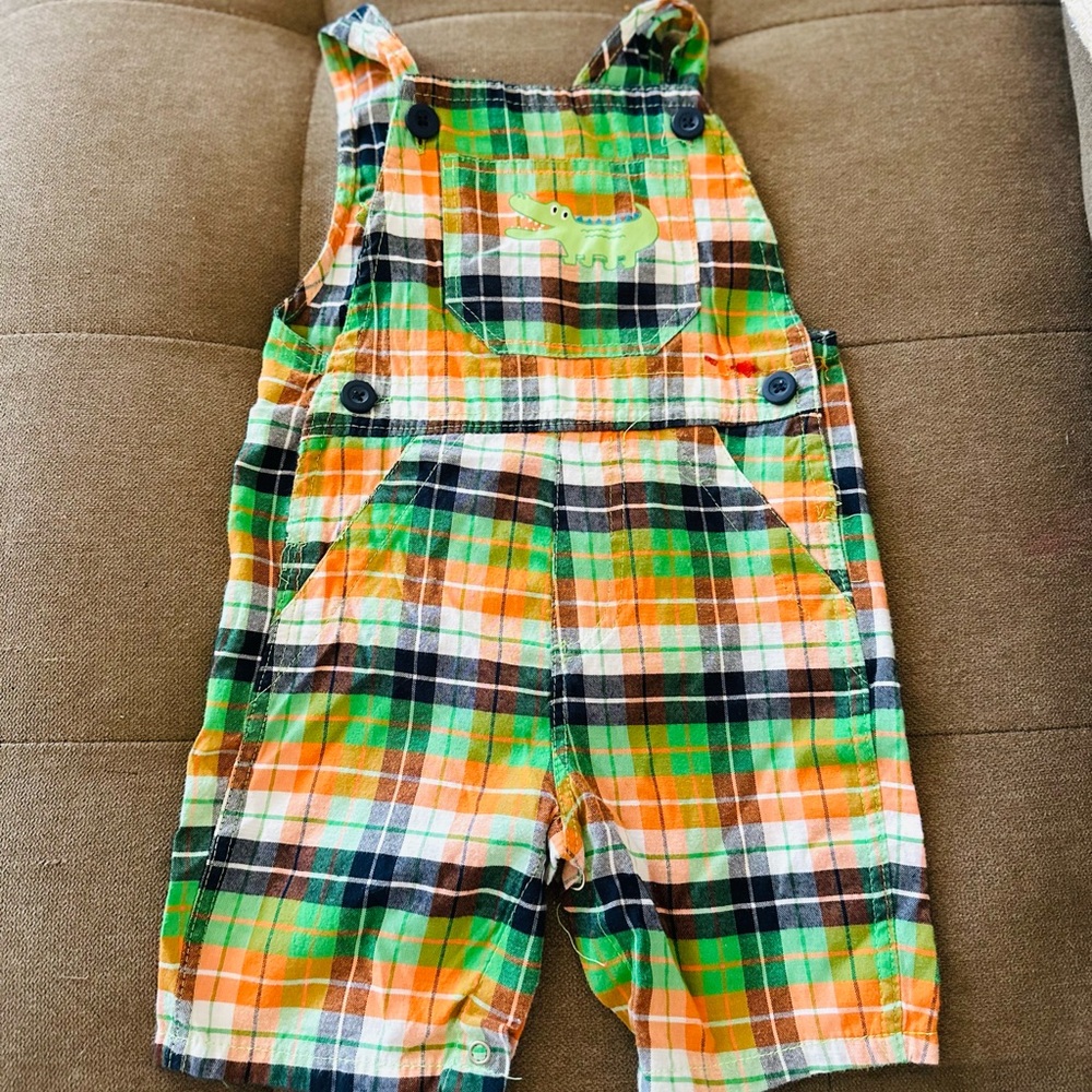 Boys 18 month Alligator Overalls/Romper